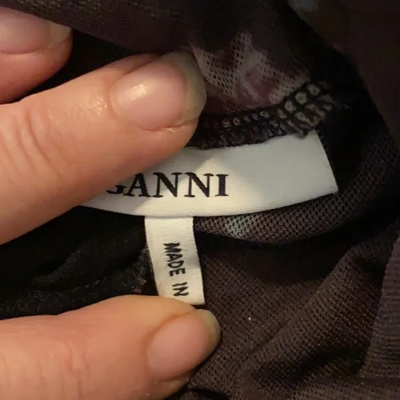 GANNI gorgeous silk blended sheer floral blouse sold at Neiman’s - Picture 13 of 16